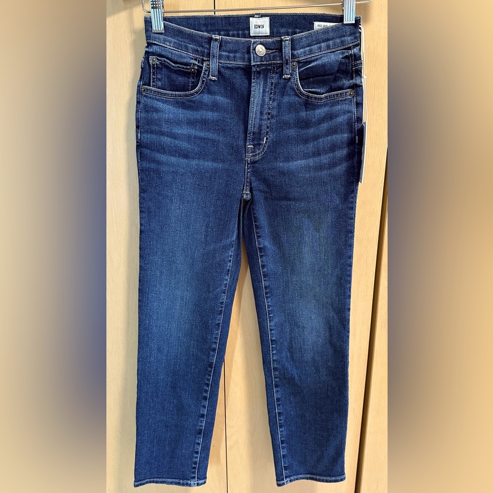 Edwin Bree Crop Slim Straight Leg Jeans - NWT